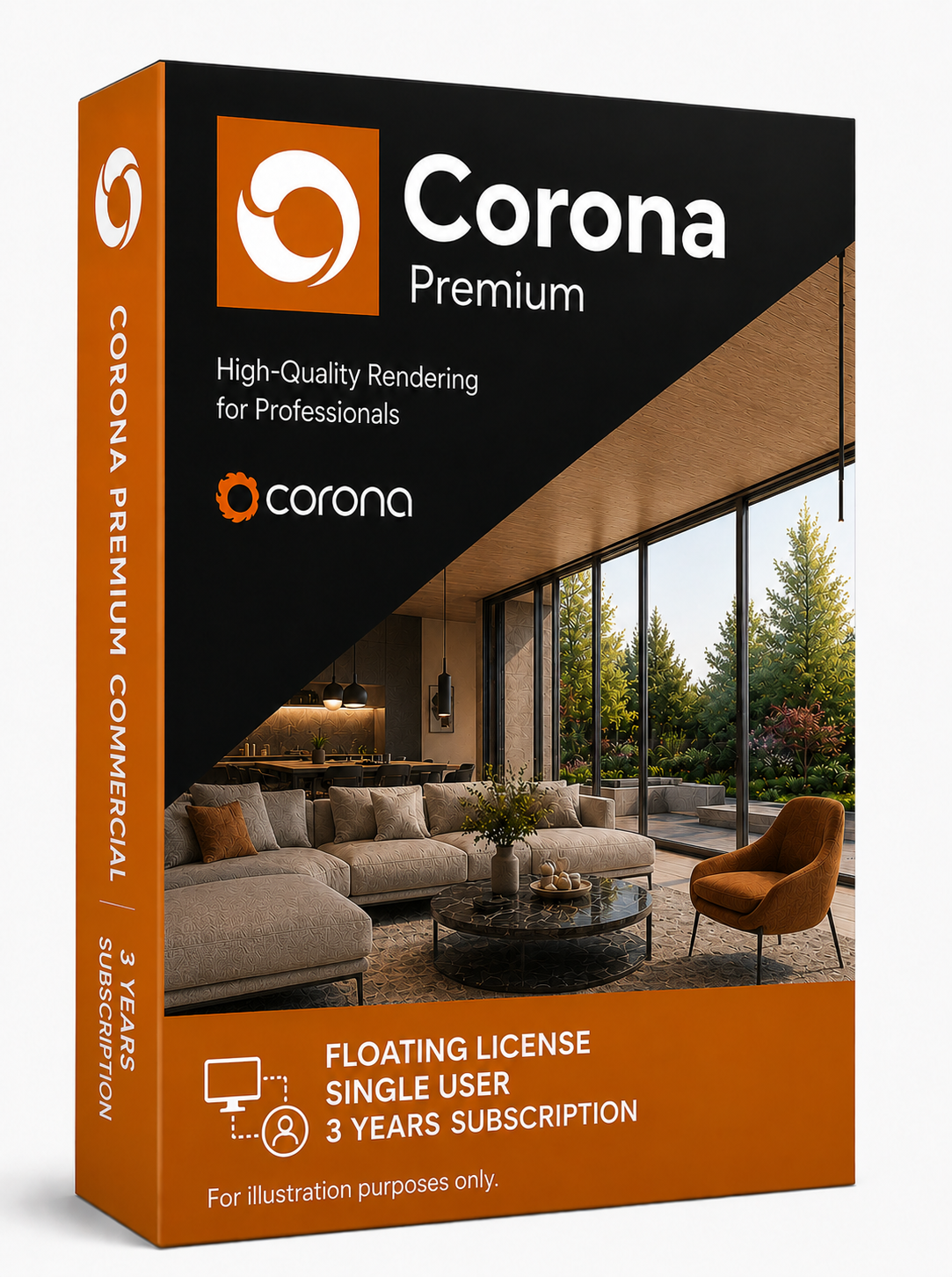 Corona Premium Commercial Floating License Single User 3 Years Subscription