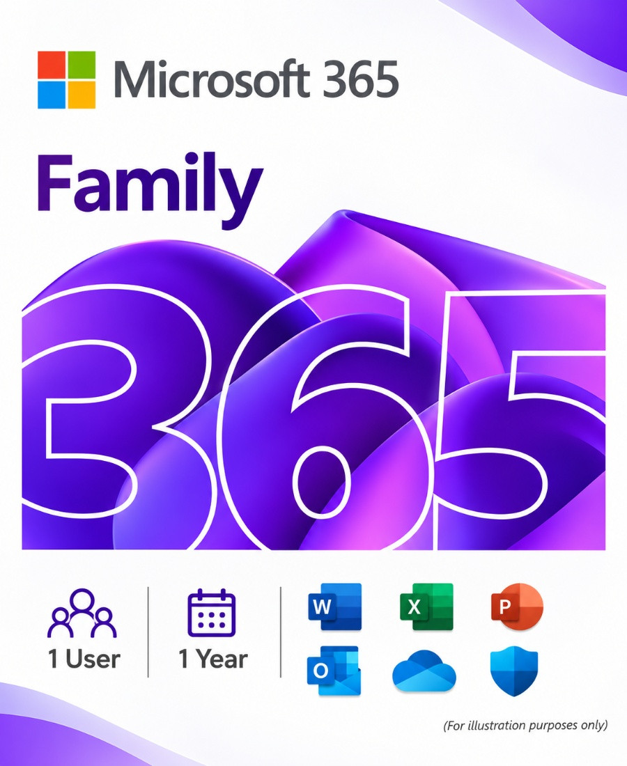 Microsoft 365 Family 1 Year 6 User
