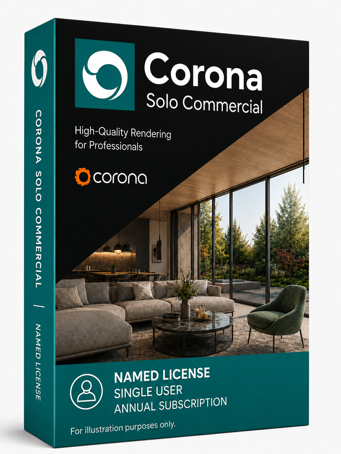 Corona Solo Commercial Named License Single User Annual Subscription