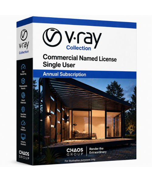 V-Ray Collection Commercial Named License Single User Annual Subscription