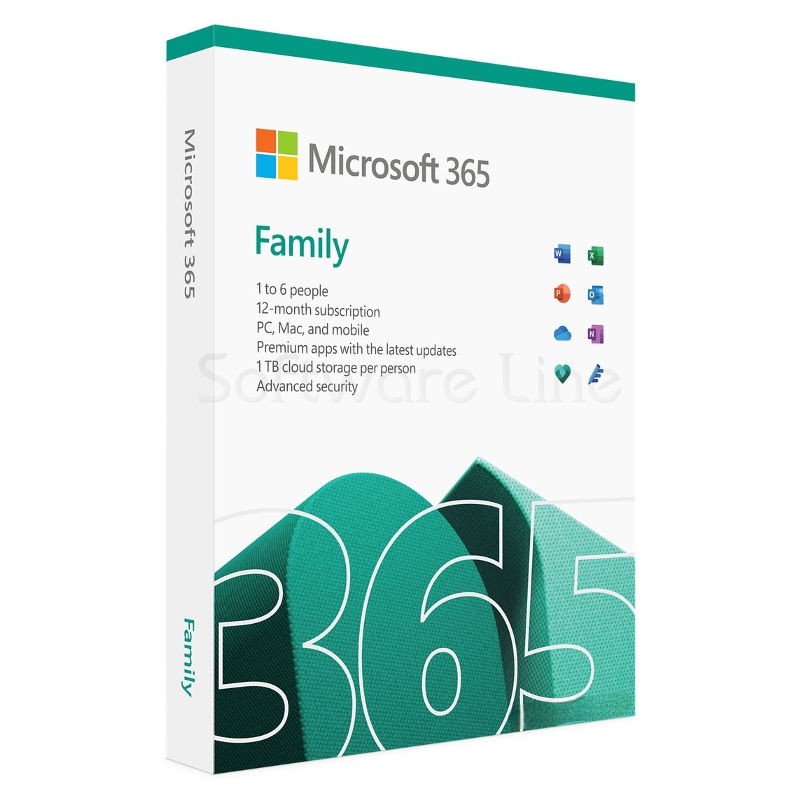 MS 365 Family 1 Year 6 User