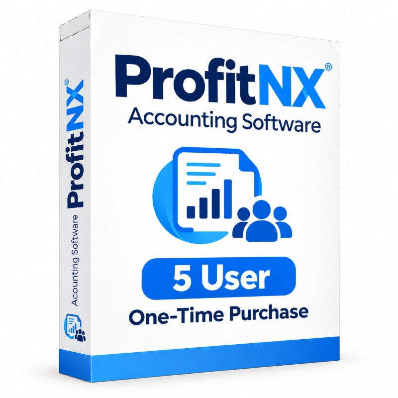 ProfitNX Accounting Software 5 User One-Time Purchase