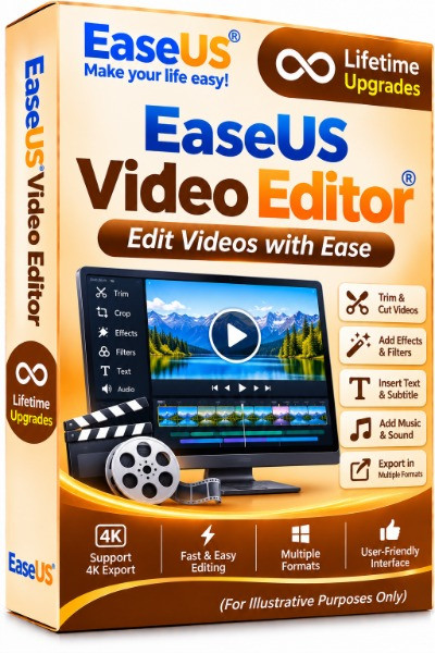 EaseUS Video Editor (Lifetime Upgrades)