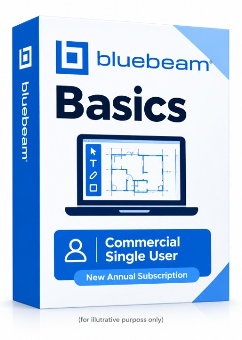 Bluebeam Basics Commercial Single User New Annual Subscription