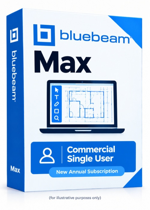 Bluebeam Max Commercial Single User New Annual Subscription