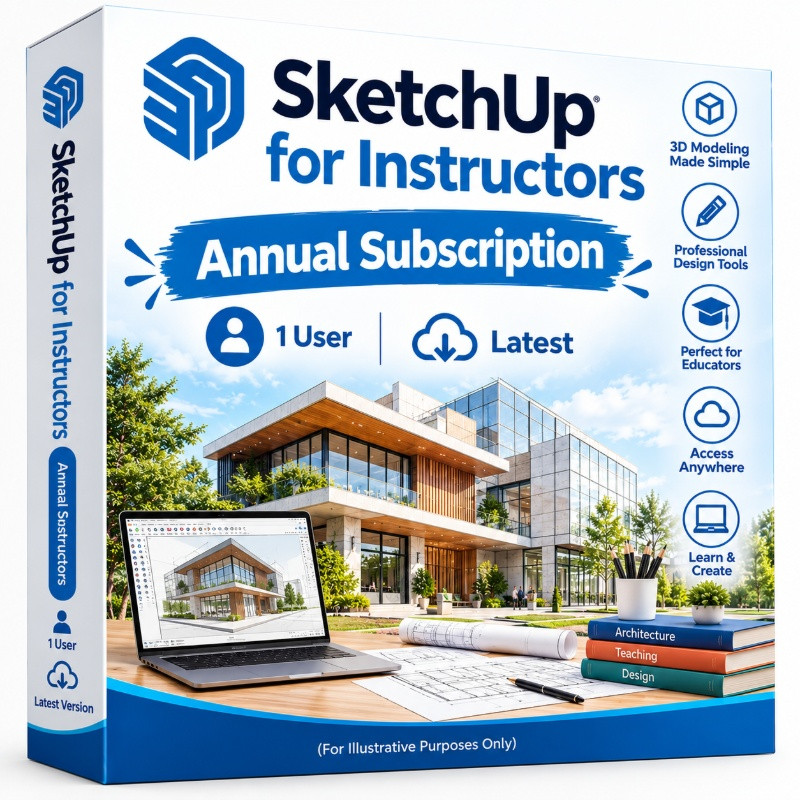 SketchUp for Instructors  Annual Subscription 1 User Latest