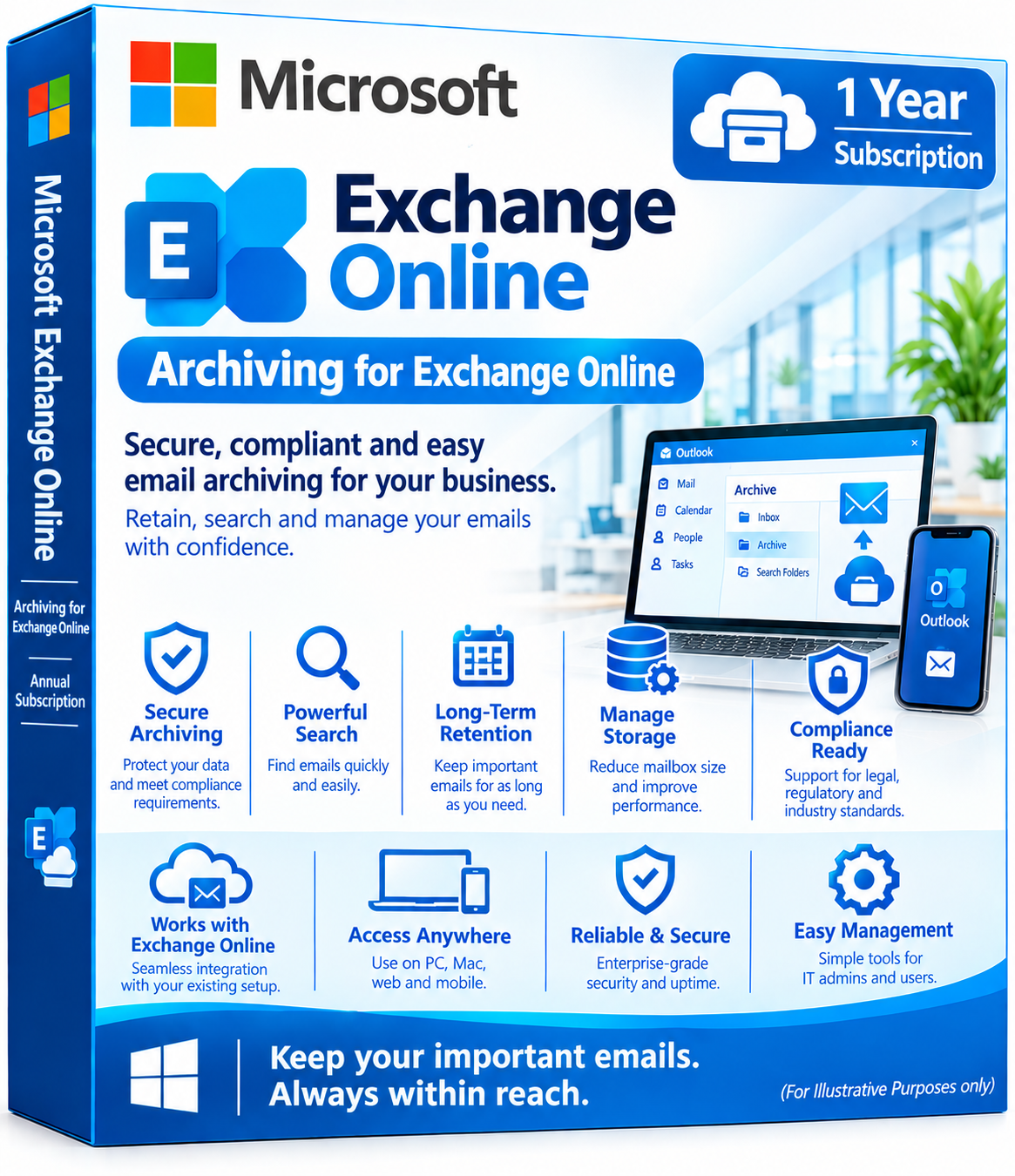 Microsoft Exchange Online Archiving for Exchange Online Annual Subscription