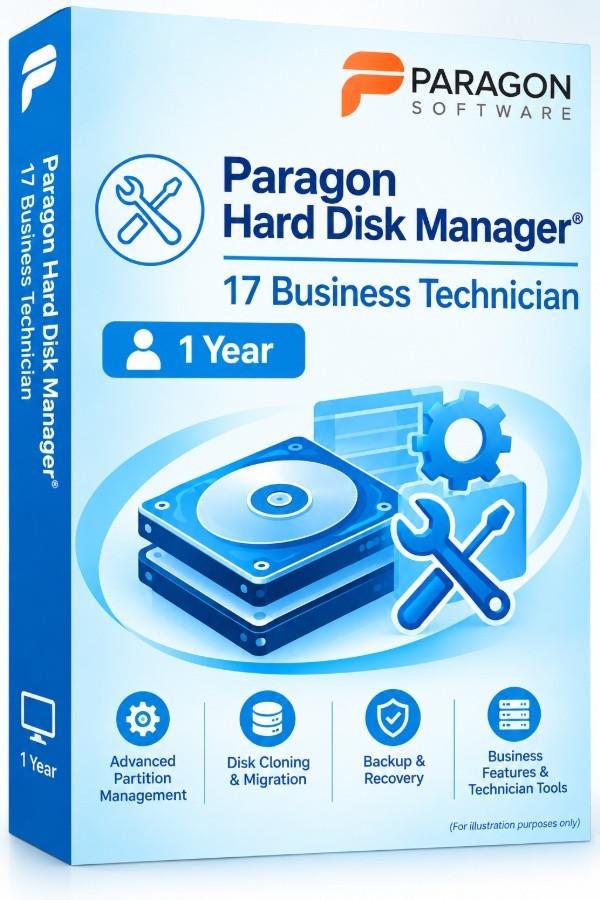 Paragon Hard Disk Manager 17 Business Technician 1 Year