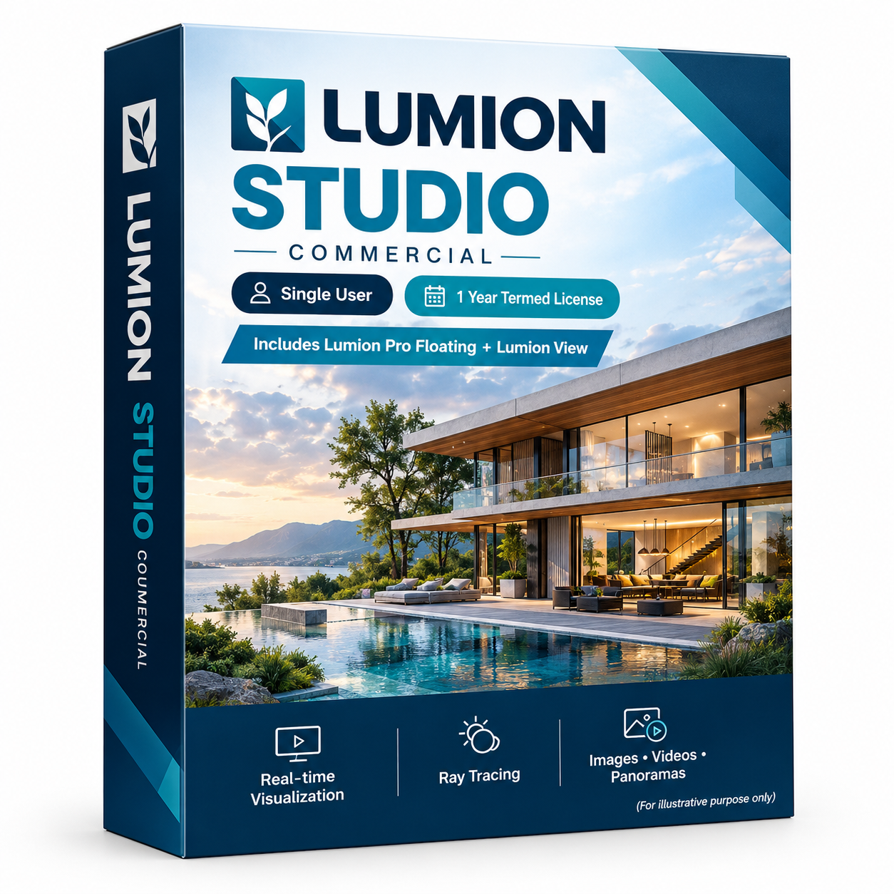 Lumion Studio Commercial 1 User 1 Year (Floating License + Lumion View Fixed)