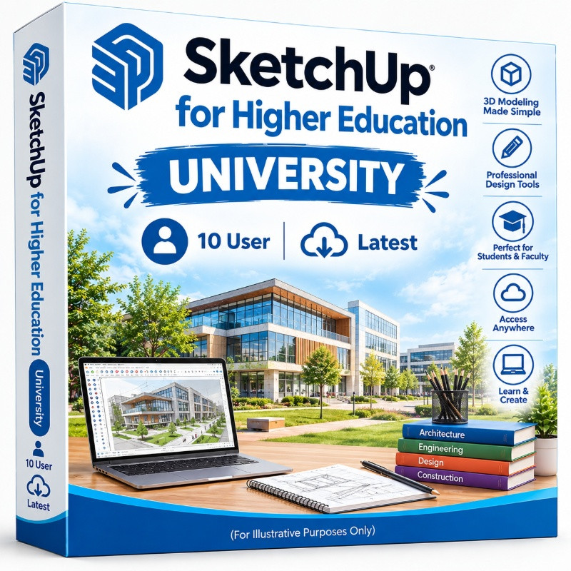 SketchUp for Higher Education- UNIVERSITY 10 User Latest