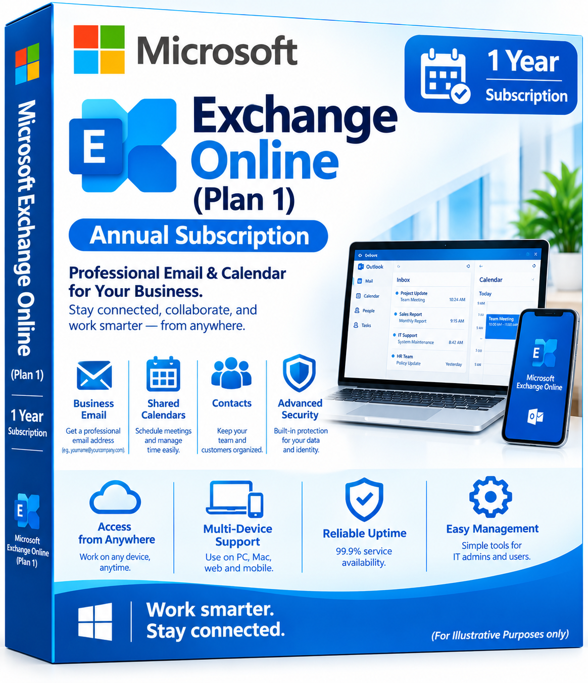 Microsoft Exchange Online (Plan 1) Annual Subscription