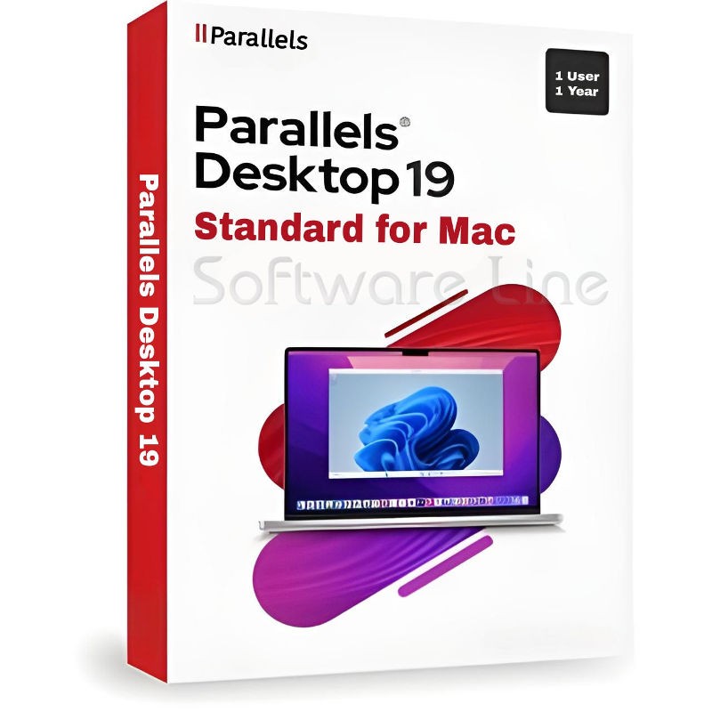 Parallels Desktop 19 Standard for MAC 1 Year 1 User