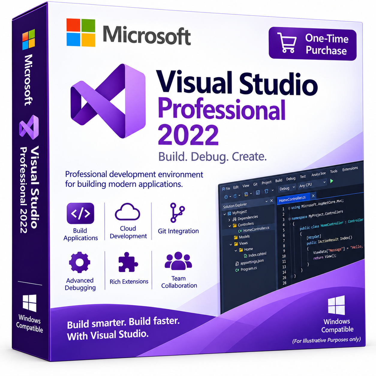 Microsoft Visual Studio Professional 2022 One-Time Purchase