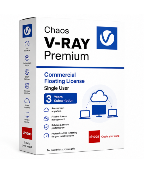 V-Ray Premium Commercial Floating License Single User 3 Years Subscription