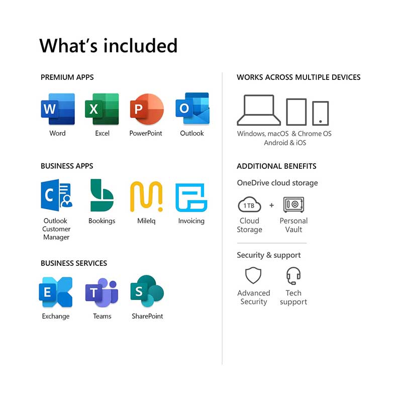 Microsoft 365 Business Standard | 1 Year Subscription | 15 Devices ...