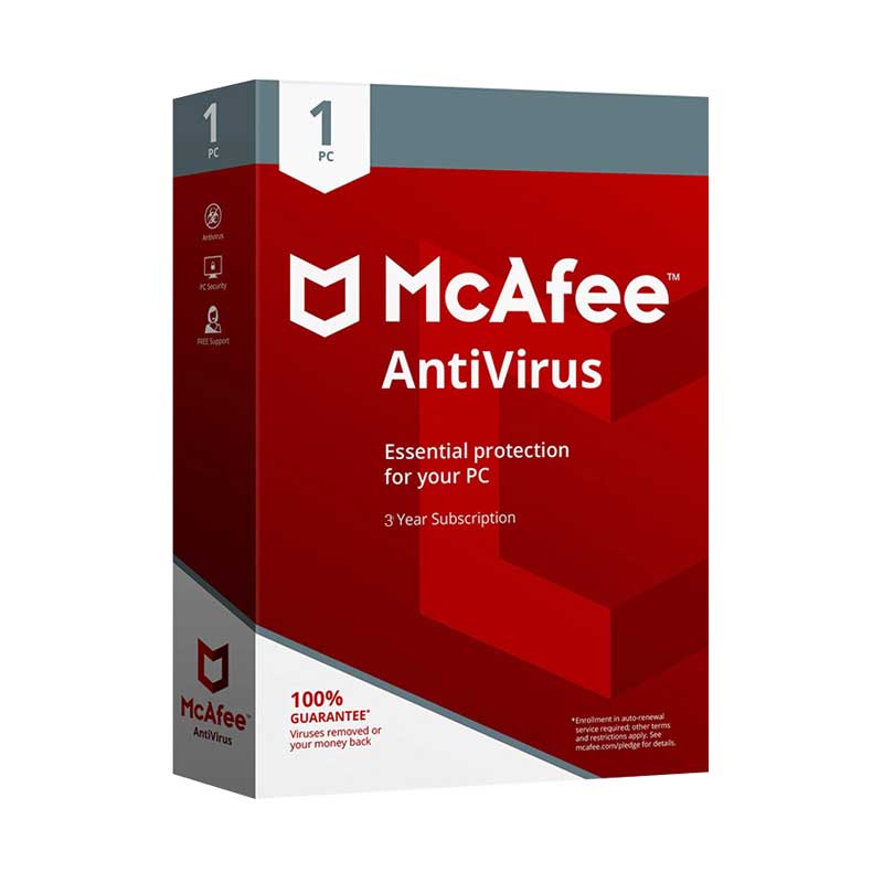 mcafee antivirus 1 device
