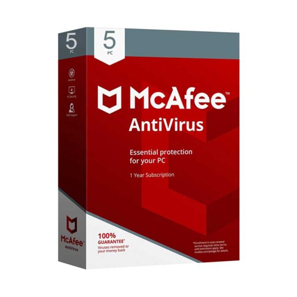 mcafee antivirus 5 years